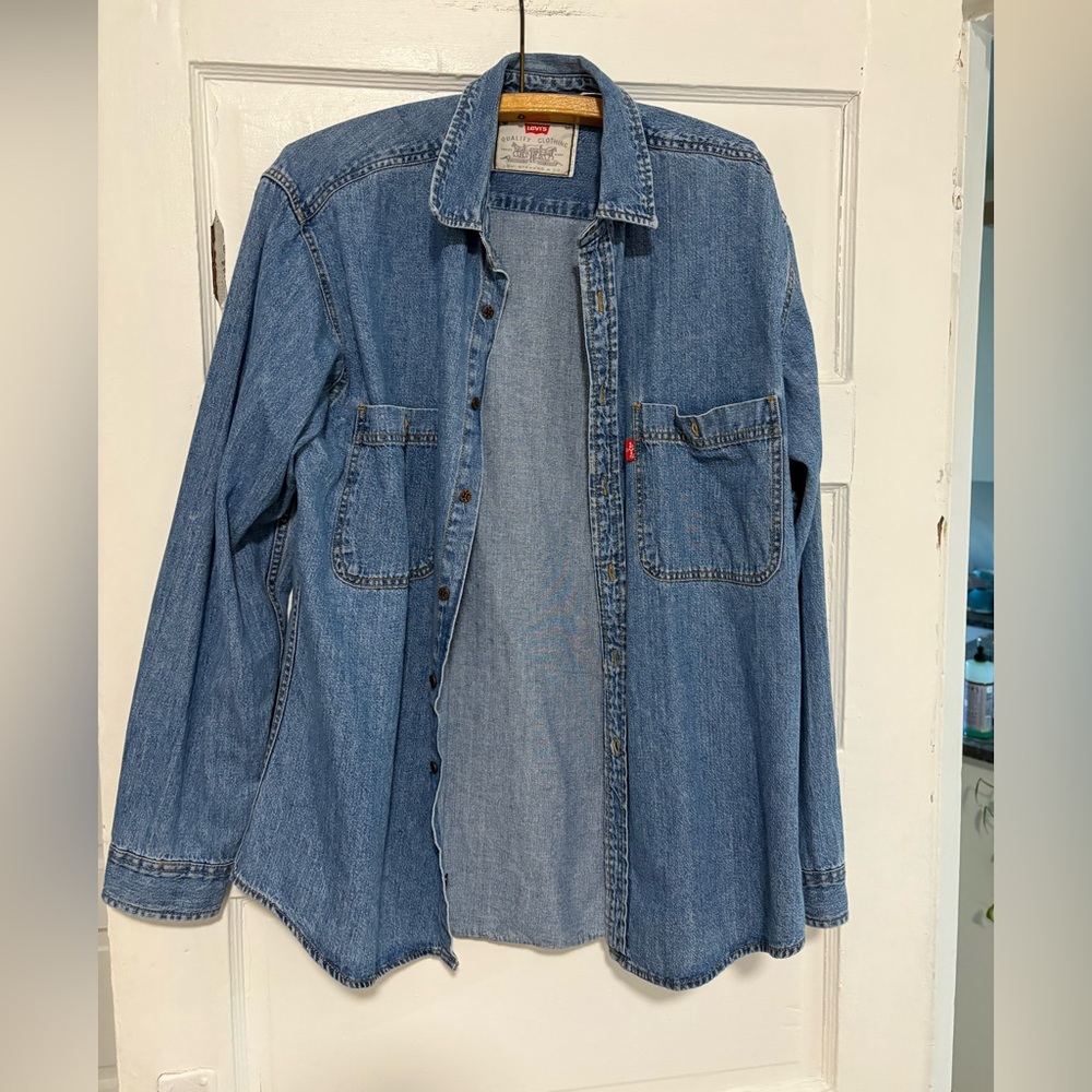Levi's Blue Denim long shirt